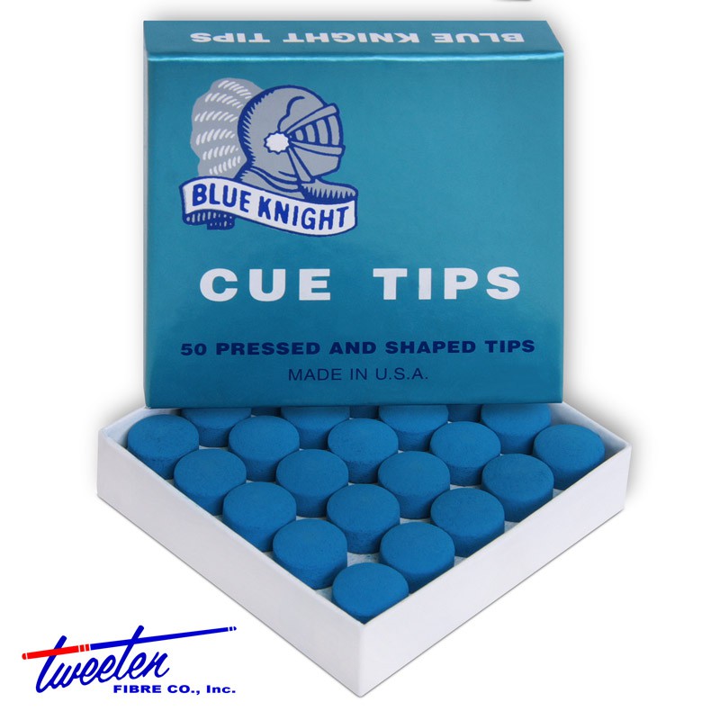 1 x 13 mm Cannon blue velvet tip for snooker pool cue 